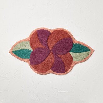 Opalhouse designed with Jungalow Seasons Go Around Flower Shaped Bath Rug Rose Red - Opalhouse™ Designed with Jungalow™