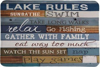 Lake Rules Memory Foam Rug