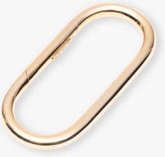 Yellow Gold Oval Ring Key Holder Keyring