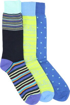 Cotton Blend Crew Socks - Pack of 3