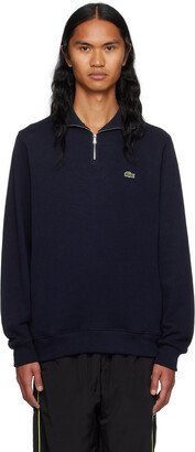 Navy Half-Zip Sweater