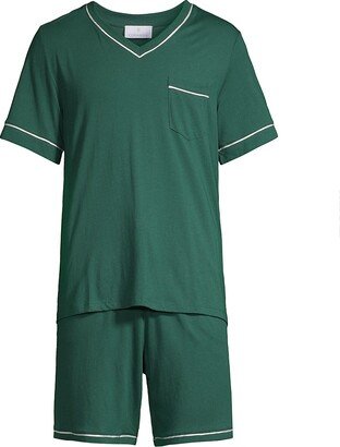 2-Piece Bella V-Neck T-Shirt & Shorts Pajama Set