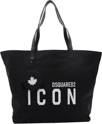 Icon Logo Print Tote Bag