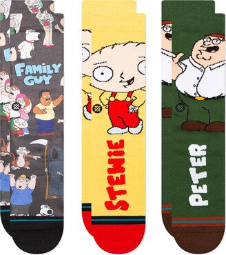 x Family Guy Family Values 3 Pack Mens Crew Socks