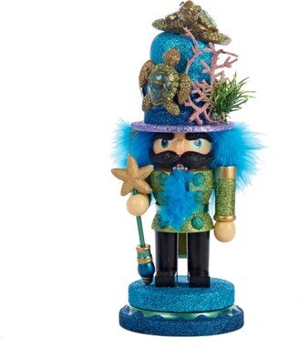 11-Inch Hollywood Nutcracker with Sea Turtle Hat