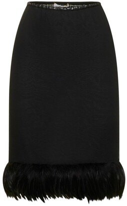 Straight-Cut Midi Skirt