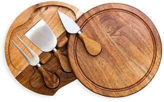 Brie 4-Piece Acacia Cheese Board & Tool Set