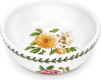 Botanic Roses 5-Inch Bowl, Porcelain Bowl for Dessert, Ice Cream, and Oatmeal - Teasing Georgia Motif