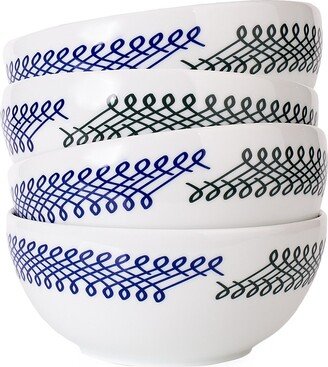 Misette Ribbon 4-Piece Cereal Bowl Set