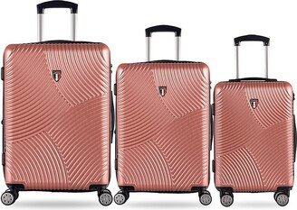 TUCCI Italy 3-Piece Hardshell Spinner Suitcase Set-AA