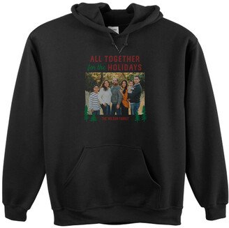 Custom Hoodies: All Together For The Holidays Custom Hoodie, Single Sided, Adult (Xl), Black, Red