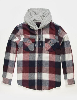 RSQ Mens Buffalo Hooded Flannel