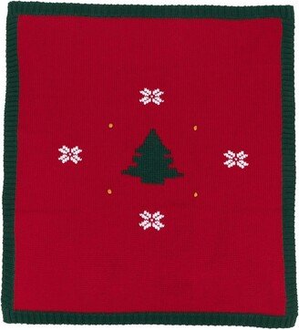 Tree Cashmere-Knit Blanket