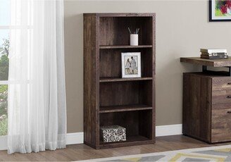 Monarch Specialties Brown Reclaimed Wood-Look 48nch Bookcase With Adjustable Shelves