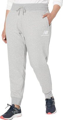 Plus Size Essentials French Terry Sweatpants (Athletic Grey) Women's Casual Pants