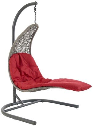 Landscape Hanging Chaise Lounge Outdoor Patio Swing Chair-AA