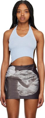 ELLISS Blue & Brown Asymmetric Camisole