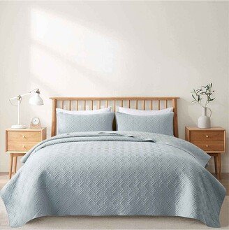 Quilted Reversible Coverlet Set