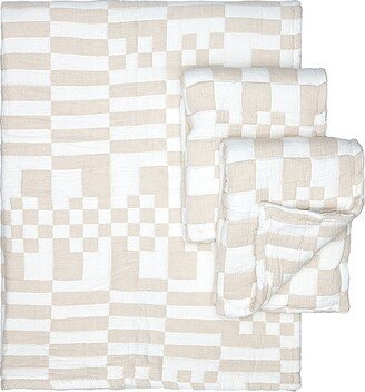 Check Queen Coverlet Set