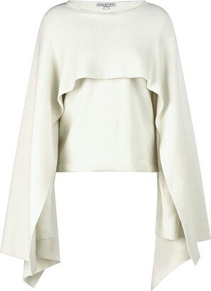 Amir Wool & Cashmere Cape Sweater