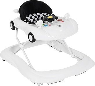 2-in-1 Foldable Baby Walker w/ Adjustable Heights & Music - See Details