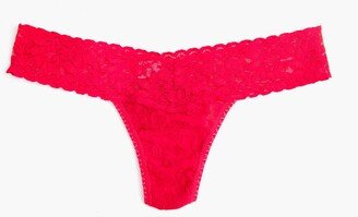 Red Signature Lace Low Rise Thong