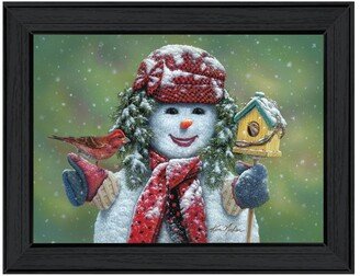 Snow Sister by Kim Norlien, Ready to hang Framed Print, Black Frame, 20 x 14