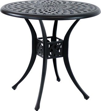 Sunnydaze Decor Sunnydaze Sigonella Black Cast Aluminum Outdoor Patio Table - 30.75