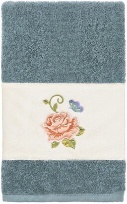 Teal Rebecca Embellished Hand Towel