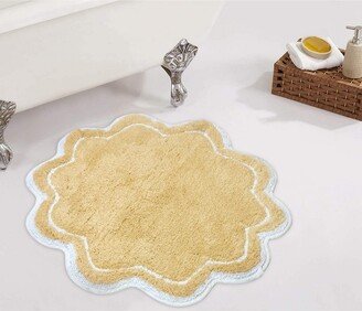 Home Weavers Inc 30 Round Allure Collection Butter Cotton Tufted Bath Rug - Home Weavers