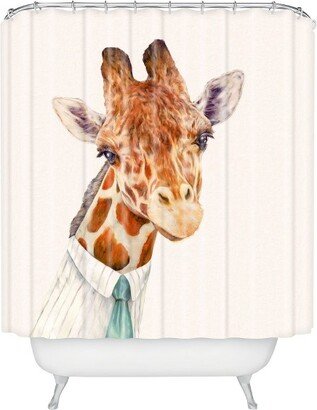 Mr. Giraffe Shower Curtain ivory