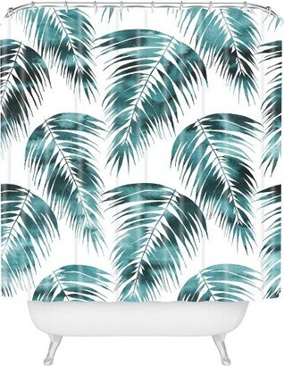 Maui Palm Shower Curtain Green