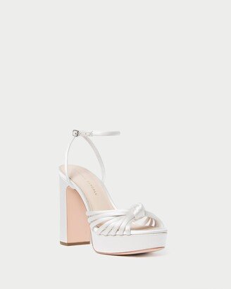 Rivka Cream Knot Platform Sandal