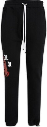 Motif Printed Drawstring Sweatpants