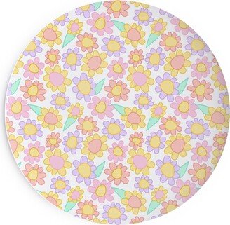 Salad Plates: Nicola Unicorn Flowers Salad Plate, Multicolor