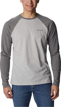 Thistletown Hills Raglan Tee Grey Heather/City Grey Heather) Men's Clothing