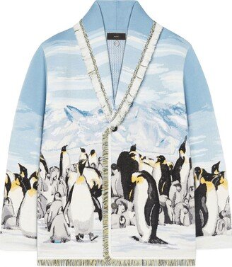 Postcard From Antarctica jacquard cardigan