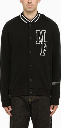 7 Moncler X FRGMT Black varsity-style cardigan