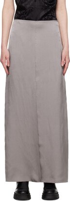Gray Alanna Maxi Skirt