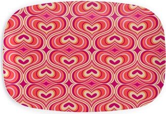 Serving Platters: I Think I Love You - Red Serving Platter, Red