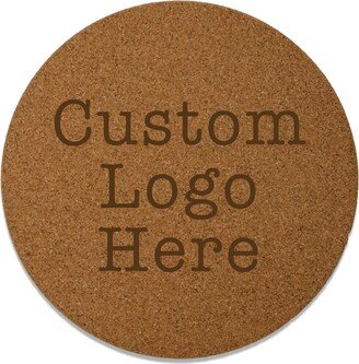 Personalized Kitchen Cork Trivet Engraved With Your Custom Logo