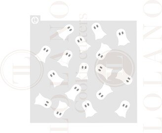 Ghost Pattern Cookie Stencil Set Of 2