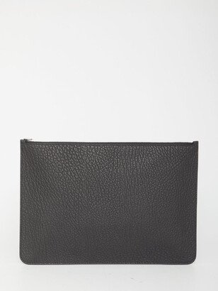 Black leather pouch-AD