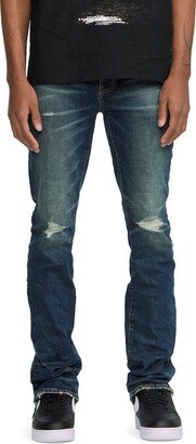 Ripped Stretch Bootcut Jeans