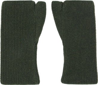 Sinéad O’Dwyer Khaki Fingerless Gloves