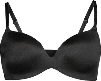 Satin & Mesh Seamless T-Shirt Bra