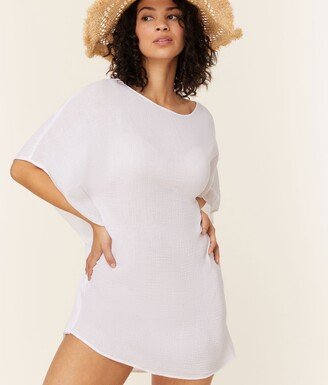 Andie The Magdalena Kaftan - Cotton Gauze - White