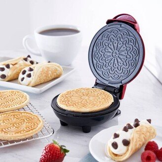 Mini Pizzelle Maker - Red