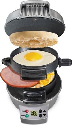 Breakfast Sandwich Maker with Timer - Dark Gray - 25478