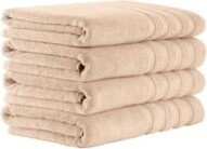 Makroteks Classic Turkish Towels Antalya 4 Piece Luxury Turkish Cotton Towel Set Collection